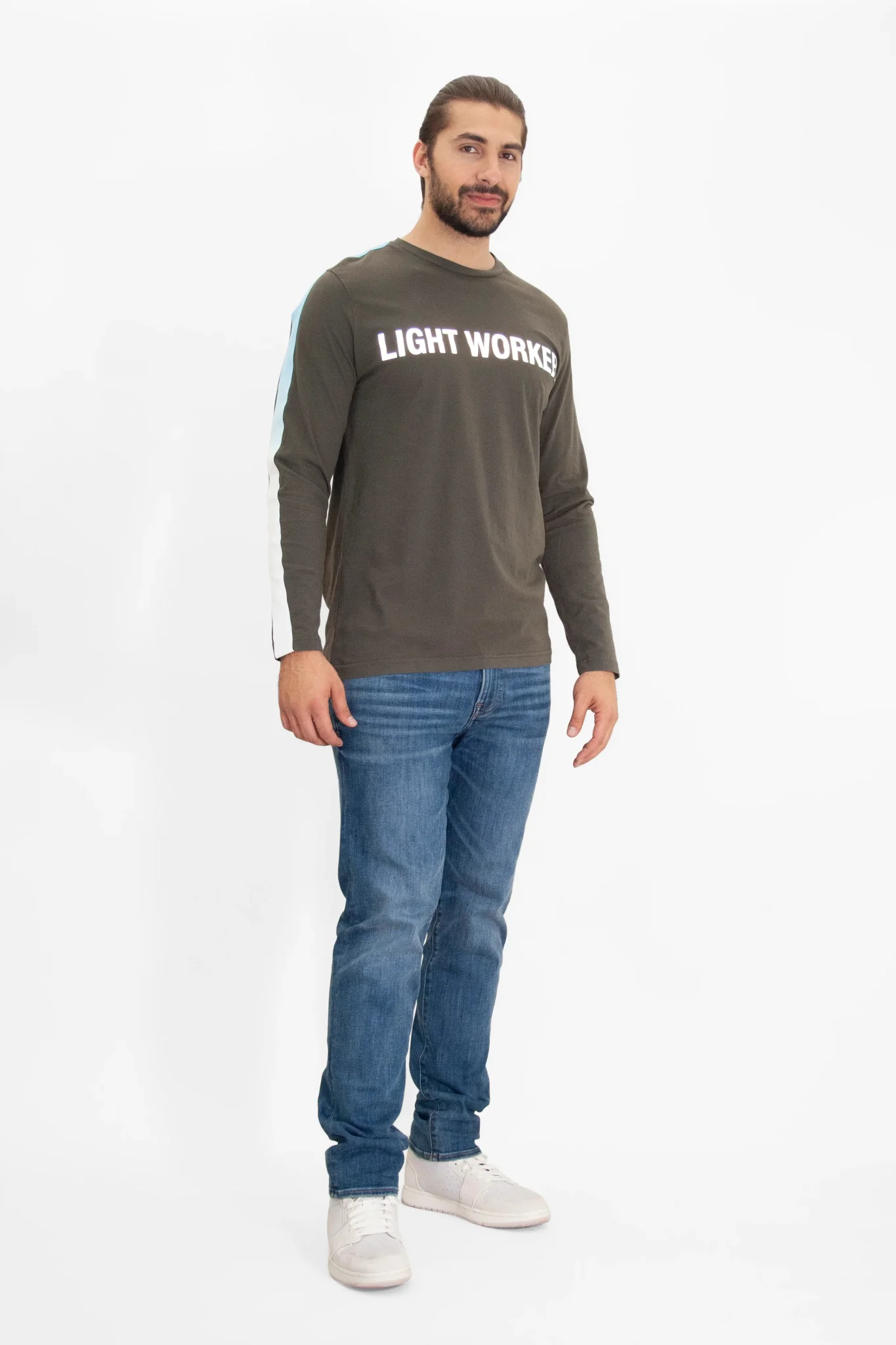 Lightworker Unisex Long Sleeve T-Shirt in Caladan - Image 3