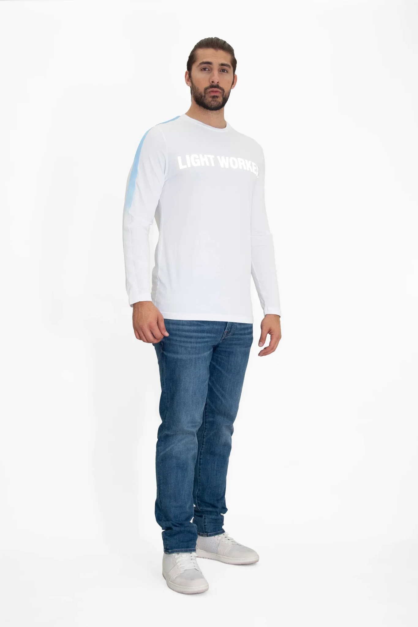 Lightworker Unisex Long Sleeve T-Shirt in Lite Beam - Image 4