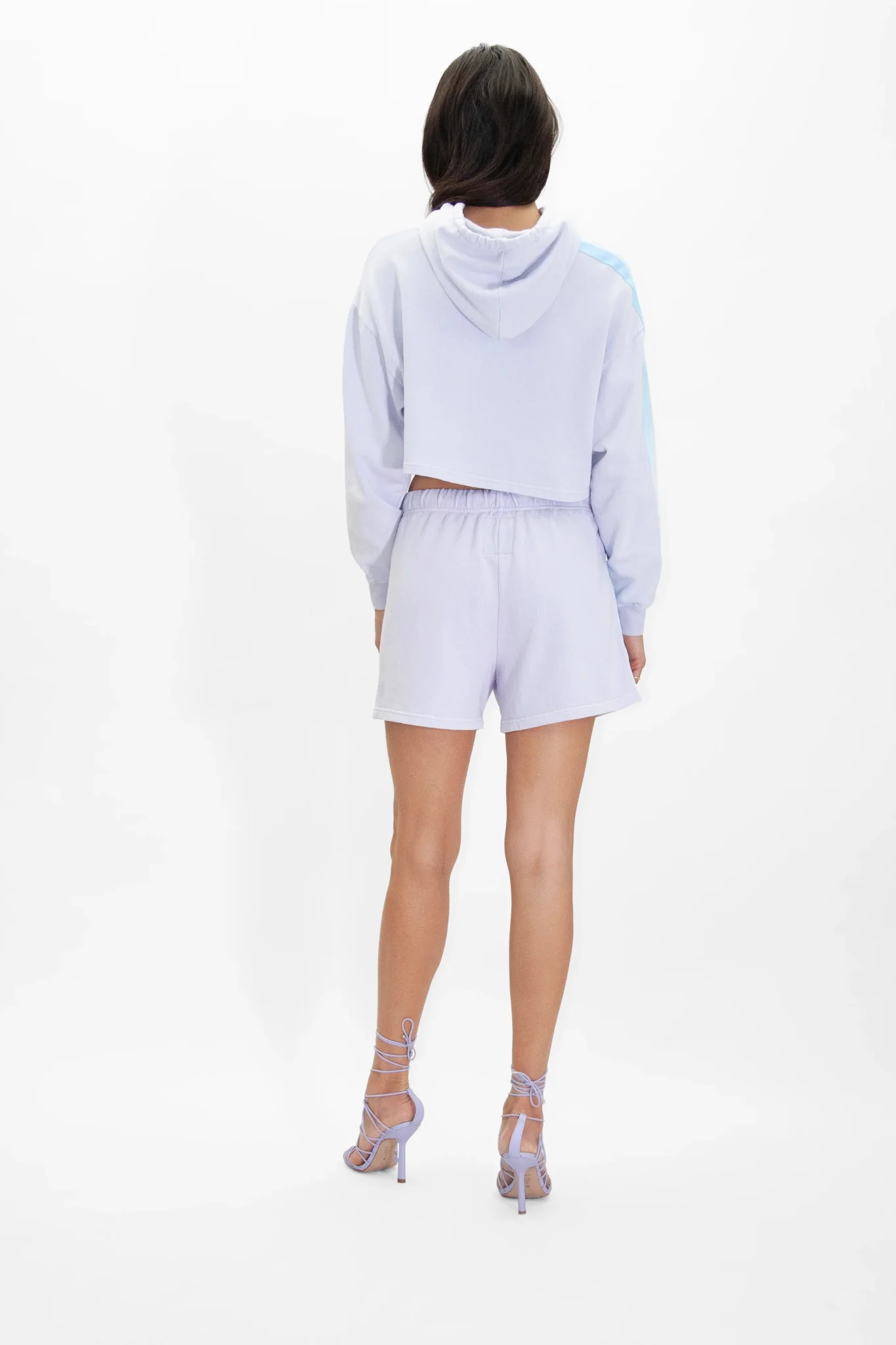 Women's Merkaba Cropped Hoodie in Nebula - Image 3