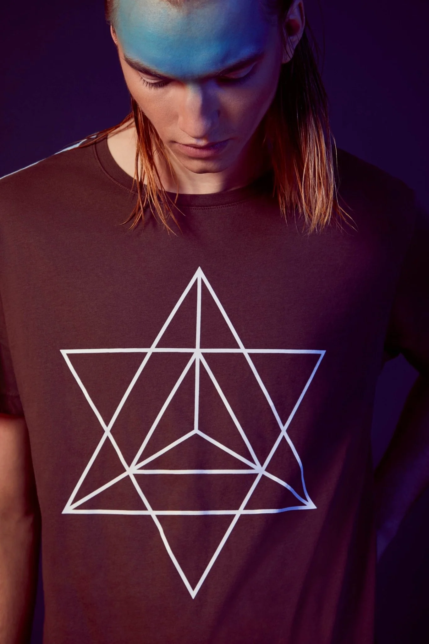 Merkaba T-Shirt in Space Glow - Image 4